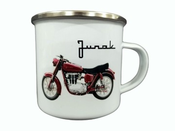 JUNAK kubek emaliowany PRL