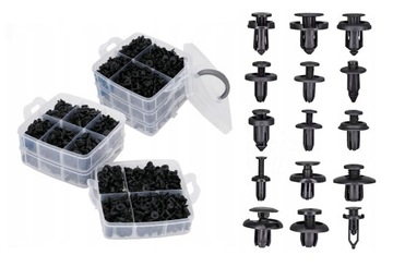 НАБОР УНИВЕРСАЛЬНЫХ АВТОМОБИЛЬНЫХ ЗАЖИМОВ 635 ШТ.