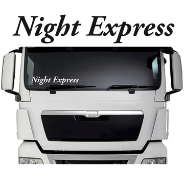 Naklejka Night Express TIR na szybę ciężarówkę 45cm