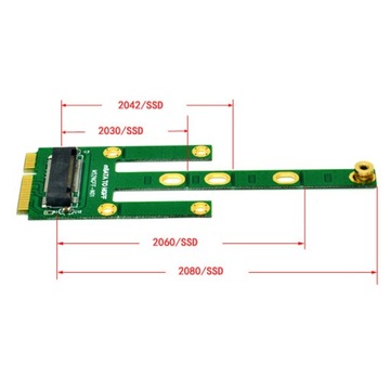 Adapter mSATA do dysku SSD M.2 NGFF 2230-2280, 6.0Gb/s SATA Bus, B-Key