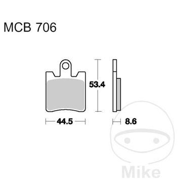 ТОРМОЗНЫЕ КОЛОДКИ. МОТО. (ОРГАНИЧЕСКИЙ) YAMAHA FJR 1300 A, AS4 БЕЛАГЕПАДЫ (06-12)