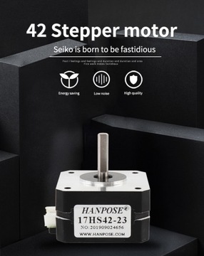 Nema17, 17HS4223 Шаговый двигатель 12В/24В, Титан