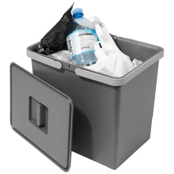 Сортировщик мусора SQUARE 60 с плавным закрыванием 2х15л 3х7л