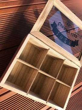 КОНТЕЙНЕР ДЛЯ ЧАЙНЫХ ПАКЕТОВ ОРГАНИЗАТОР пакетиков OLDMAN BOX 24x17см