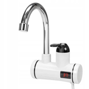 FALA PODGRZEWACZ WODY PRZEPŁYWOWY ŚCIENNY 3000W LCD FALA Z BATERIĄ STOJĄCĄ