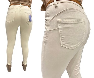 DAMSKIE SPODNIE JEANSY M.SARA PUSH UP MODELUJĄCE GRATIS PASEK XS / 34