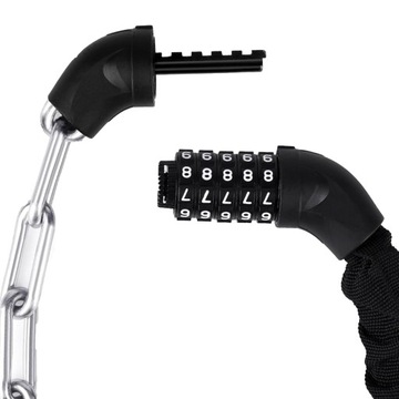 ВЕЛОСИПЕДНЫЙ ЗАМОК ДЛЯ ВЕЛОСИПЕДА ВЕЛОСИПЕДНЫЙ ЗАМОК С КОДОВОЙ ЦЕПЬЮ 90см