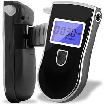 ALKOMAT CYFROWY PRECYZYJNY LCD Z ETUI + USTNIKI