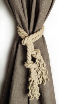 UPIĘCIE DO ZASŁON sznur / lina STYL BOHO