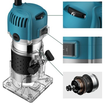 МОЩНЫЙ ФРЕЗЕРНЫЙ СТАНОК ДЛЯ ДЕРЕВА, ТРИММЕР 800ВТ