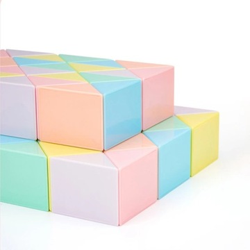 ЛОГИЧЕСКИЙ ПАЗЛ ВОЛШЕБНАЯ ЗМЕЯ ПАСТЕВЫЙ ЦВЕТ 48 ШТ.