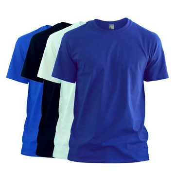 Zestaw T-Shirt Koszulka Męska Bawełna 4 szt. S