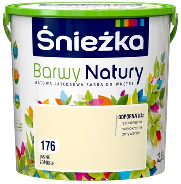 FARBA ŚNIEŻKA BARWY NATURY JASNE ŻONKILE 2,5L