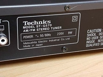 ST-G570 Technics Кварцевый синтезатор FM AM-тюнер Радиоприемник f2