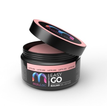MaluLac EasyGo LATTE гель для наращивания ногтей 45г