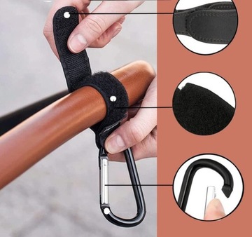 2шт. УНИВЕРСАЛЬНАЯ РУЧКА-ДЕРЖАТЕЛЬ ДЛЯ СУМКИ, КРЮК ДЛЯ СУМКИ, крючки на липучке.
