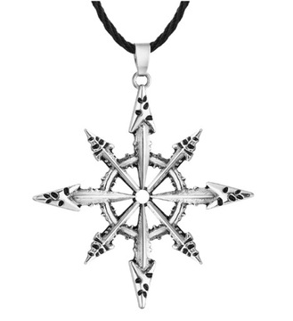Wisiorek Runa Trzecie Oko Gwiazda Wiking Srebrny Amulet
