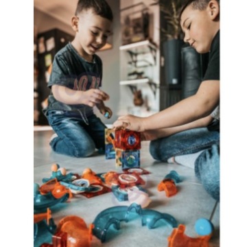 МАГНИТНЫЕ КОНСТРУКЦИОННЫЕ БЛОКИ СВЕТЯЩАЯСЯ ДОРОЖКА 40 шт.