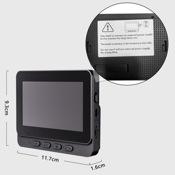 Беспроводной видеодомофон 1080P пикселей 2.4