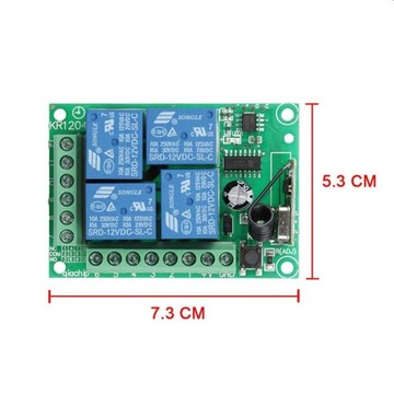 РАДИОЛИНИЯ ДИСТАНЦИОННОГО УПРАВЛЕНИЯ 4 КАНАЛА RF/DC4 12V
