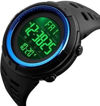SKMEI SPORTOWY MĘSKI ZEGAREK WODOODPORNY LED TIMER