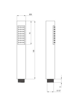 ХРОМИРОВАННЫЙ РУЧНОЙ ДУШ DEANTE КРУГЛЫЙ