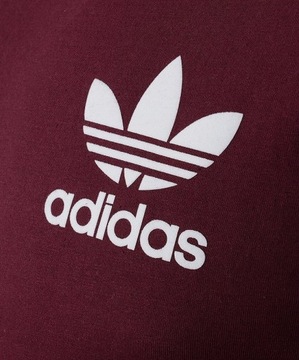 Adidas Originals bordowy t-shirt męski sportowy bawełniany BQ7565 S