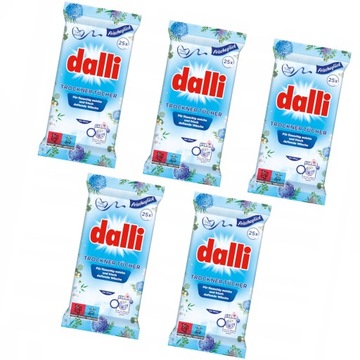 Chusteczki do suszarek DALLI 5x 25 szt