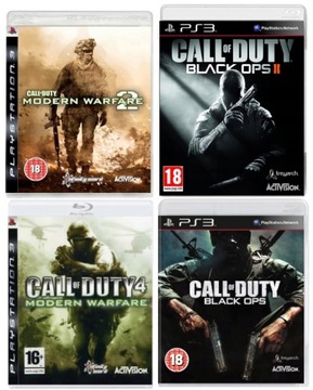 Zestaw Call of Duty Modern Warfare + Black Ops PS3 4-GRY