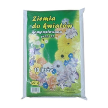 ZIEMIA DO KWIATÓW KOMPOSTOWA UNIWERSALNA 10L