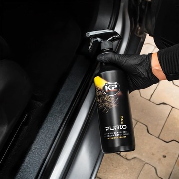ZESTAW DO CZYSZCZENIA PLASTIKÓW K2 PURIO PRO 1L + PĘDZELEK MIKROFIBRA