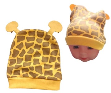 Czapka noworodek bawełna 26-30 cm