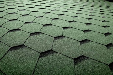 GONT bitumiczn HEXAGONAL plaster miodu ZIELONY 3m2