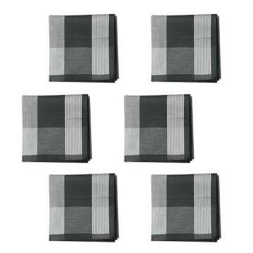6x Chusteczki męskie materiałowe poszetki Hankie, różne kolory,
