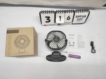 ОФИСНЫЙ НАСТОЛЬНЫЙ ВЕНТИЛЯТОР ДЛЯ ОФИСА В СПАЛЬНЕ, 3 СКОРОСТИ С ЗАЖИМОМ