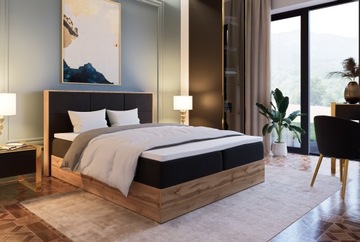 Континентальная кровать Leoni II 120х200 см LOFT, обитая матрасом