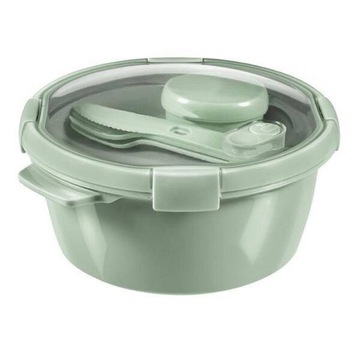 Pojemnik ze sztućcami Lunch box Śniadaniówka 1,6L
