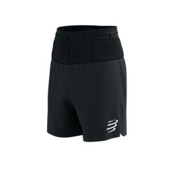 COMPRESSPORT TRAIL RACING 2-IN-1 SHORT черные беговые шорты XL