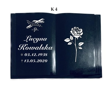 Книга Гранитная доска 30х40 с надписью.