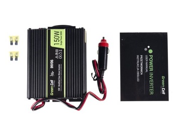 GREENCELL INV06 Преобразователь напряжения Green Cell 12 В - 230 В, 150 Вт/300 Вт