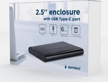 Отсек USBC 3.0 2.5 SATA для SSD/HDD (EE2U3S6)