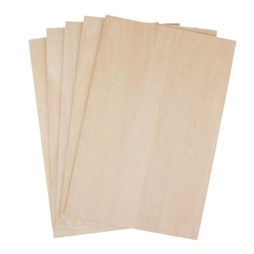 10x Lekka blacha z drewna lipowego 100x100mm