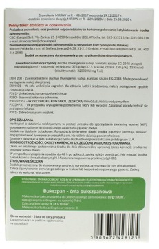 БОЛЬШАЯ ПАКЕТКА LEPINOX PLUS Самшитовая моль и гусеницы 30г 15л