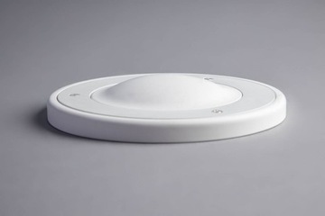 Приточно-вытяжной диффузор безрамный 125мм, круглый, гипс, белый Эрговент