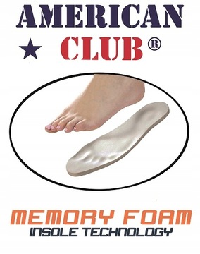 AMERICAN CLUB CY116 PÓŁBUTY SKÓRZANE MOKASYNY BUTY MĘSKIE WSUWANE CZARNE 42