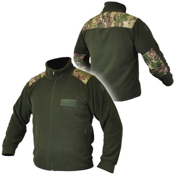 Bluza POLAR WOJSKOWY MYŚLIWSKI Zielony MC camo XXL