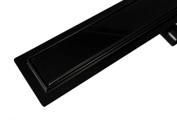 ODPŁYW LINIOWY CZARNY SZKŁO 60 CM
