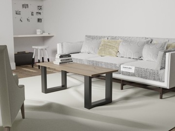 2 металлические ножки стола 60х40 см, черные