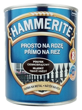 FARBA PROSTO NA RDZĘ CIEMNOBRĄZOWY POŁYSK 0,7L