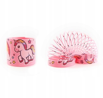 JEDNOROŻEC SPRĘŻYNA MAGICZNA 7CM RÓŻNE KOLORY
